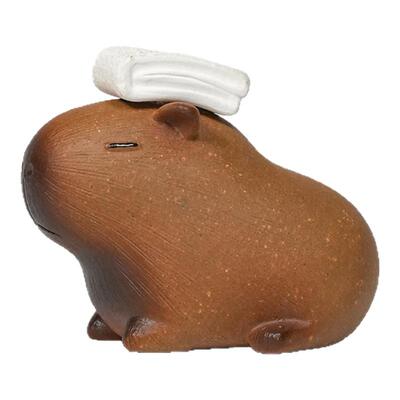 紫砂卡通茶宠摆件精工制作可泡养