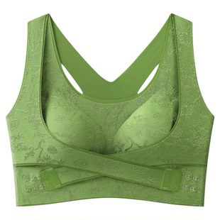 焕丽女王国风防下垂聚拢拨副乳可调节提拉内衣美背运动交叉塑形