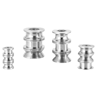 外圈带槽轴承U槽V槽H槽凹槽小滑轮过线校直滚轮内径2 3 4 5 6 7 8