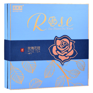 玫源平阴玫瑰花茶花冠茶礼盒大朵干花泡水40克小包装正品节日礼盒