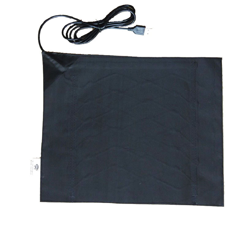 USB碳纤维发热片电热片20*25cm5V1A手机充电器电脑接口充电宝可用