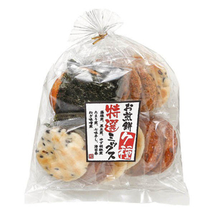 日本进口 成城石井 7种优选风味仙贝 黑豆盐胡椒海苔味增七味辛子