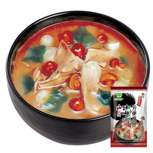 新美香山菌味噌汤8g速食汤免煮冲泡即食方便早餐速溶汤料小包