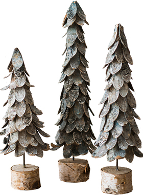 【掬涵】原木圣诞树森系咖啡馆