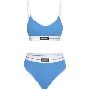 ET爵士jazz上衣吊带运动短款背心聚拢纯欲内衣拼色露脐文胸套装