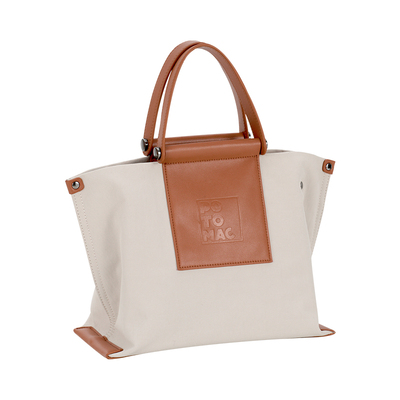 potomac水洗尼龙托特包通勤百搭手提包单肩斜跨包包女撞色饺子包