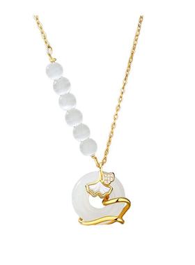 Name.s何其有幸和田玉平安扣项链