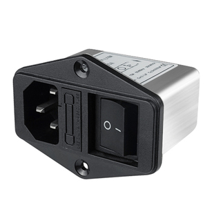 电源滤波器 220v抗干扰 ac电源插座带开关保险 共模差模单相EMI