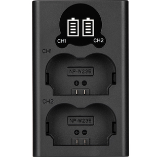 绿巨能NP-W235相机电池USB充电器适用富士X-T4 XT4 XT5 XTE GFX 50S 100S微单数码座充套装非原装配件X-H2S