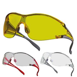 代尔塔护目镜防尘防风沙劳保夜间增光防冲击骑行工作安全防护眼镜