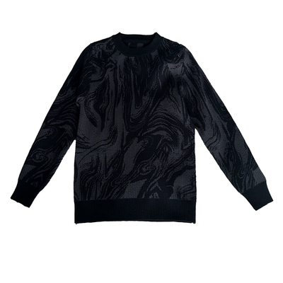 高级感毛衣潮牌针织提花打底衫男