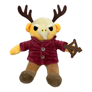 跨境新品99Nights恐怖游戏周边麋鹿公仔99夜趴姿麋鹿毛绒玩具娃娃