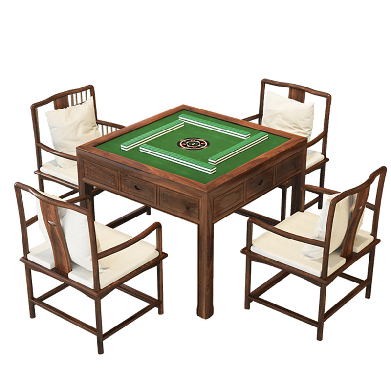 全自动棋牌打牌桌子四方红木电动麻将桌静音机芯餐桌一体家用两用