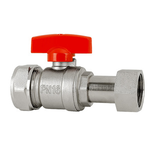 全铜加厚铝塑管卡套内丝活接球阀太阳能1216/1620/2025地暖管阀门