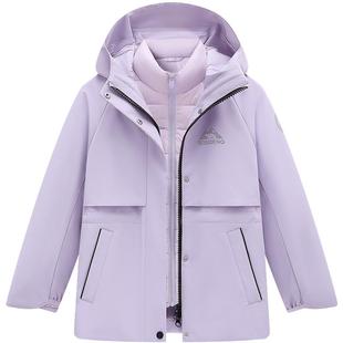【叠变】波司登儿童羽绒服女童三合一收腰羽绒服户外防水外套25新