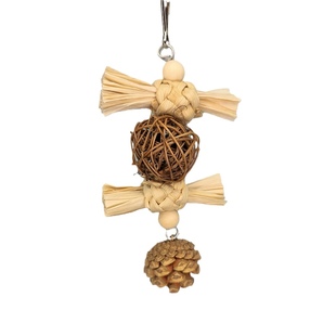 鹦鹉解闷益智用品藤球精选玉米叶啃咬玩具玄凤牡丹鹦鹉笼具配件