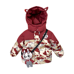 童装男童棉服加绒加厚儿童冬季羽绒棉衣宝宝冬装婴儿棉袄小童外套