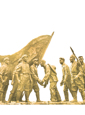 军人玻璃钢户外景观园林部队铸铜