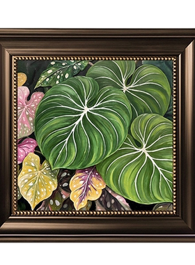 中古热带绿植氛围感挂画