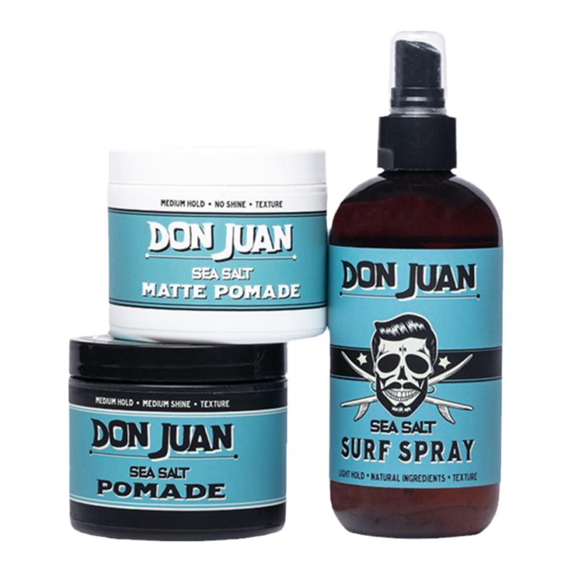 美国唐胡安Don Juan Sea Salt海盐持久发泥男士造型持久塑形复古