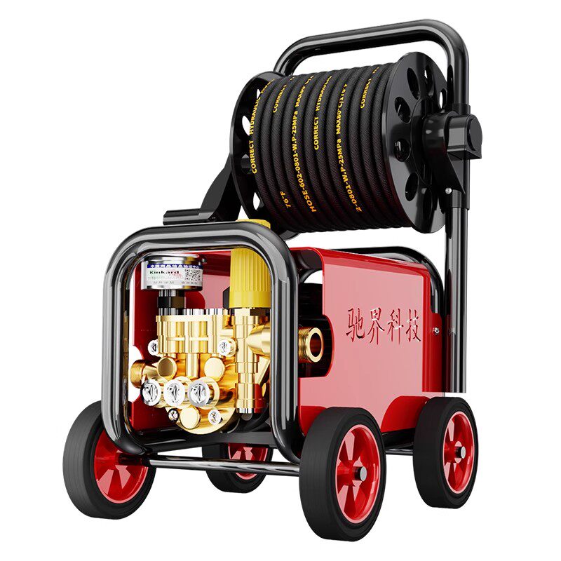 洗车机220v高压家用水枪强力洗地神器大功率清洗机刷车机水泵头