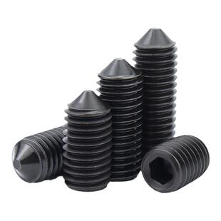 金超12.9级内六角螺丝紧定螺丝尖头机米无头顶丝螺钉M3M4M5M6-M16