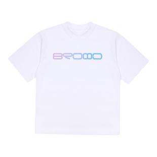 BROMO春夏Crossfit女子训练健身冰感透气240g棉涤宽松基础短袖T恤