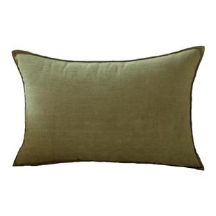 超柔雪尼尔抹茶色抱枕北欧简约纯色大靠垫套靠枕腰靠沙发靠背抱枕