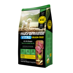 【新品】纽顿鸭肉梨狗粮小型犬V33比熊狗粮祛泪痕通用幼犬成犬粮