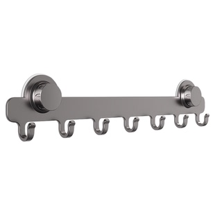 吸盘挂钩免打孔卫生间毛巾架置物架壁挂厕所浴室洗手间门后挂衣架