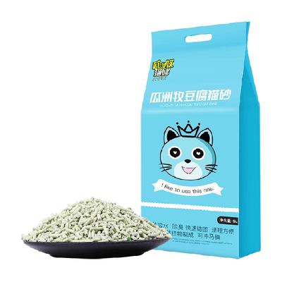 瓜洲牧豆腐猫砂除臭无尘渣猫咪用