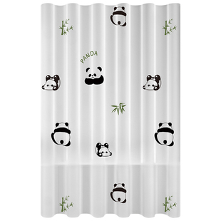 防水防霉浴帘浴室隔断帘免打孔卫生间厕所洗澡遮挡帘防水帘挂帘子