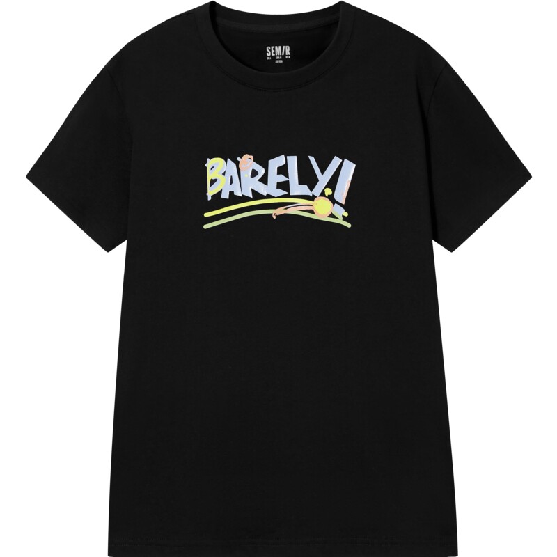 【领券3件100元】森马短袖T恤男女夏季字母趣味花卉集合情侣体恤