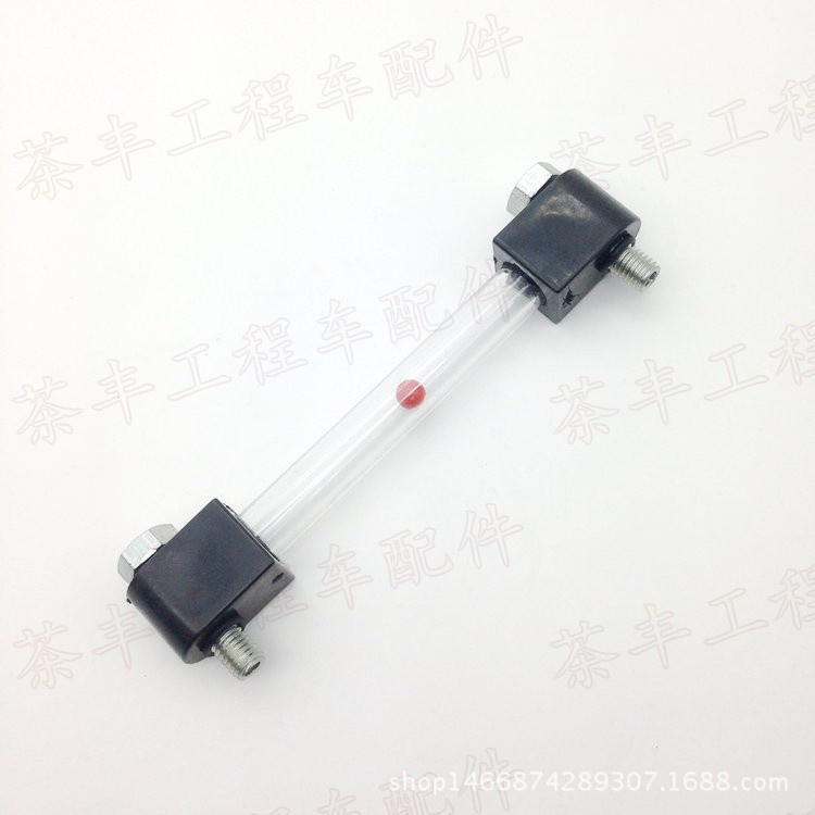 挖掘机配件 适用于神钢SK200液压油标尺 液压油显示管胶头液压