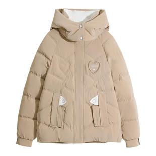 短款羽绒棉服女士2025年新款冬季棉衣外套面包服宽松加厚小棉袄子