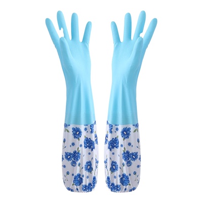 洗碗手套女冬季加厚加绒橡胶乳胶