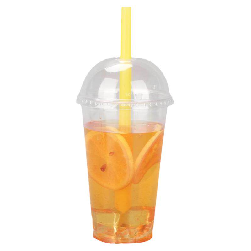 加厚透明奶茶100只带盖塑料杯子