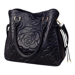 真皮女包2026新款时尚压花手提包女大包软皮气质妈妈包单肩斜挎包