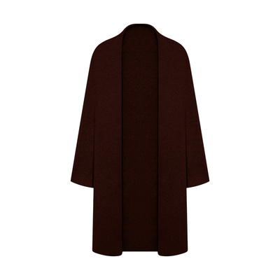 INNERFLOW春季新款羊毛慵懒风深棕色毛衣背心裤子针织套装套装女