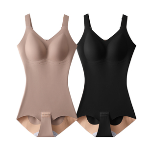 连体塑身衣免穿文胸产后塑形美体收腹束腰收小肚子秋冬加绒瘦身衣