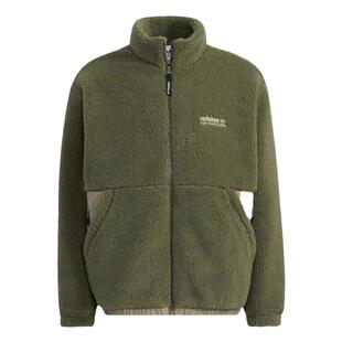 Adidas阿迪达斯三叶草 运动休闲羊羔绒保暖夹克外套HC0365 HC0326