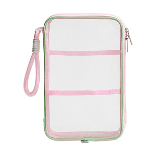 淡彩高颜值A5文件袋拉链式小学初中生专用考试文具袋A4补习手提袋