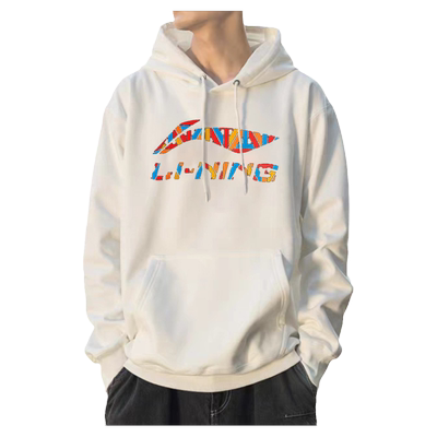 李宁秋冬男连帽保暖运动卫衣连帽