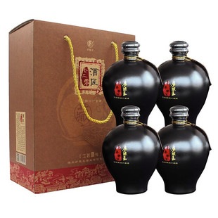 庐陵王十堰房县黄酒洑汁正宗糯米酒礼盒坛装甜型黄酒500ml×4瓶