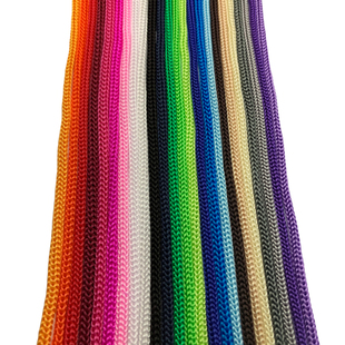 400D丙纶2MM熟丝绳束口细绳PP尼龙空心彩色编织挂绳抽绳3分一米