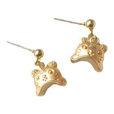 虎虎生风925银针创意耳饰