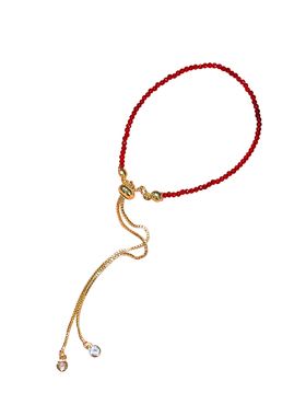 红手链吊链手链本命年红色珠