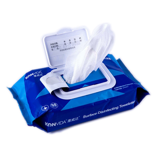 康威达表面消毒湿巾50抽抽取无纺布季铵盐