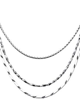 竹节链男女不掉色项链