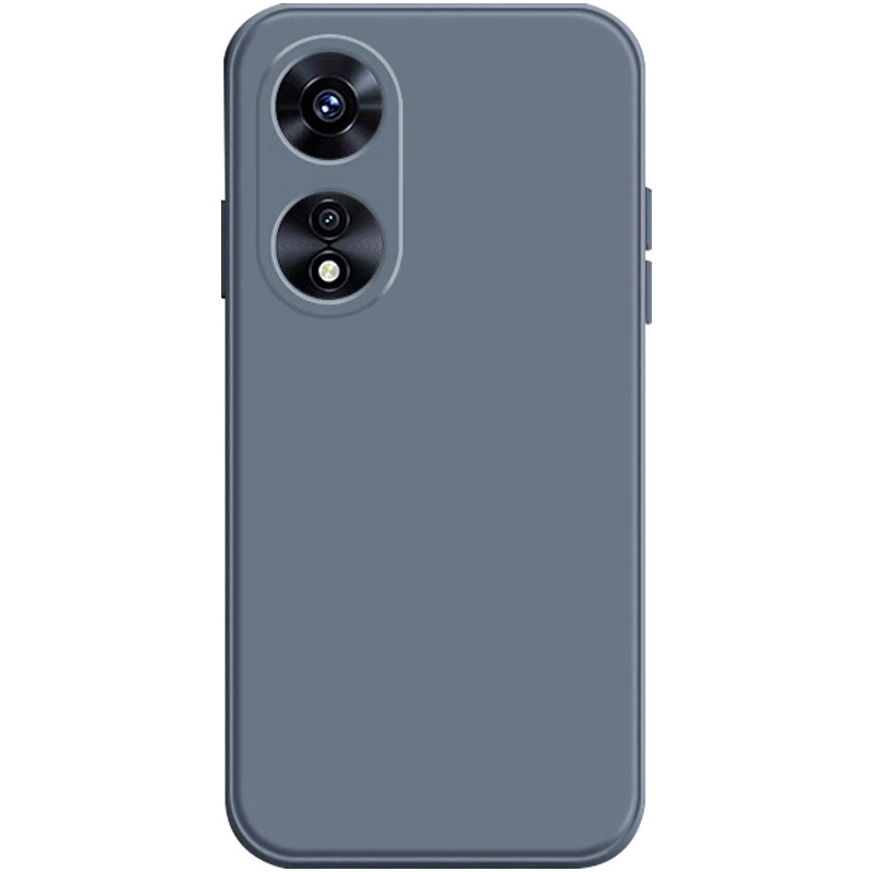 适用于OPPOa58手机壳防摔新款a58x液态硅胶a585g保护套全包直边石墨黑成熟男女简约纯色外壳情侣款超薄软外壳